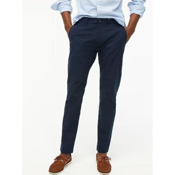 J.Crew Men's 31/32 Slim 484 Chino Pants Navy Blue NWT - Picture 1 of 14